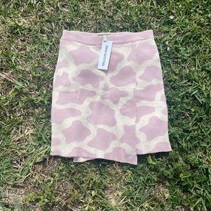 [Urban Outfitters] *Milk It* Cow Print Knit Skirt - Size Small NWT